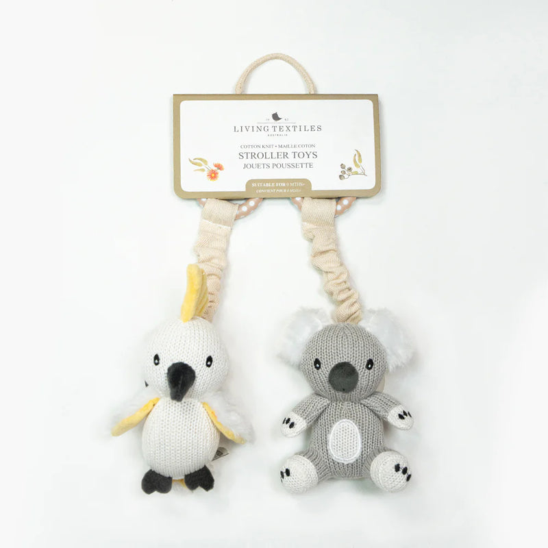 2pk Stroller Toy - Koala & Cockatoo