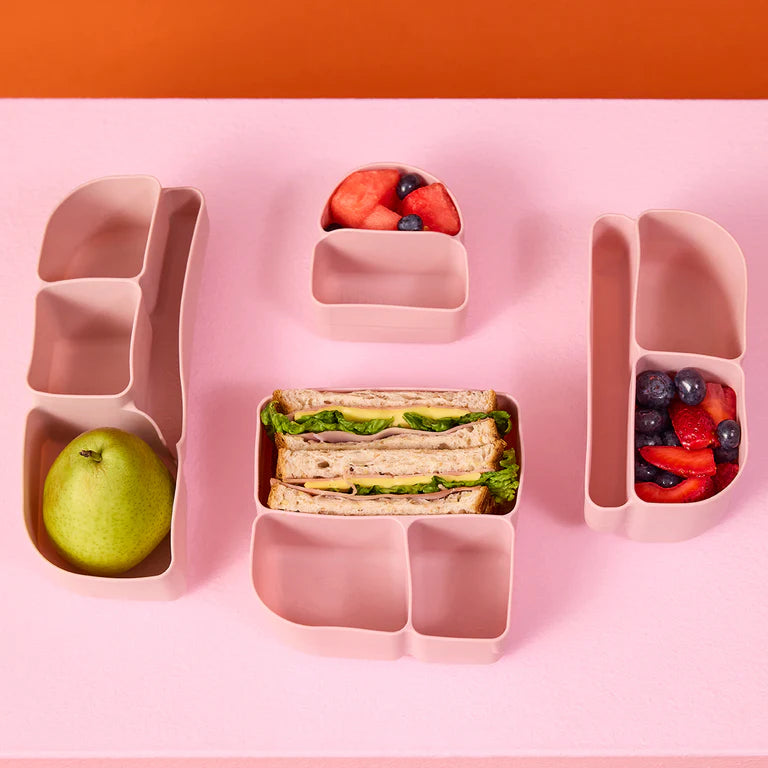 Silicone Bento Buddy - lunch - berry