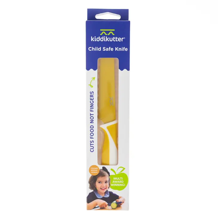 KiddiKutter Child Safe Knife Mustard