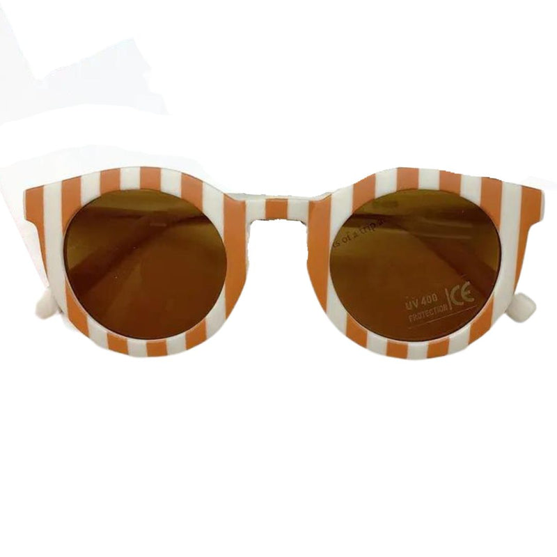 Vintage Retro Sunglasses - Round Stripe