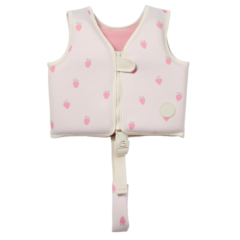 Kids Swim Vest Strawberry Sunshine