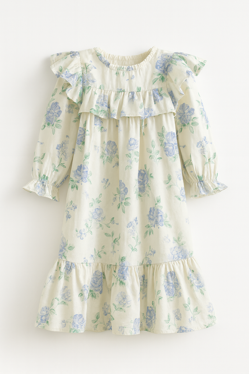 Faith Blue Floral Dress