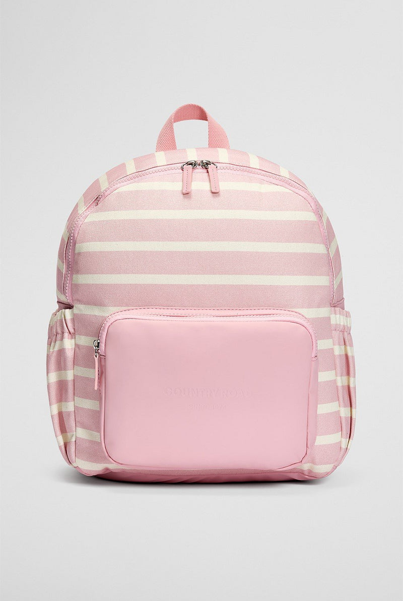 Stripe Backpack -  Mineral Pink