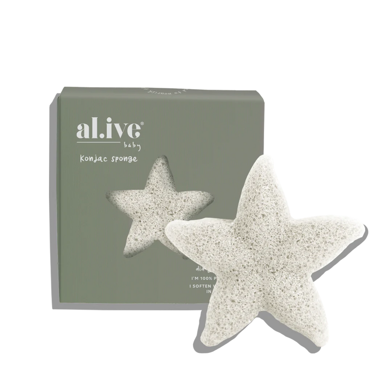 Baby konjac sponge - white