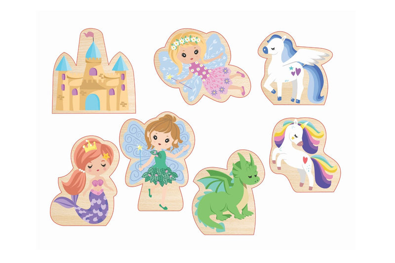 WOODEN CHUNKY PUZZLE FANTASY FAIRYTALE