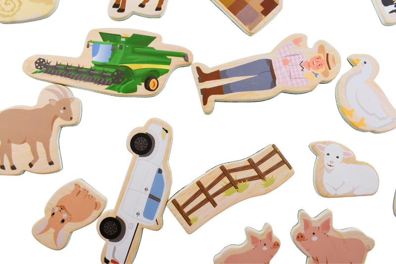 FRIDGE FRIENDS AUSSIE FARM MAGNETS 35PCS