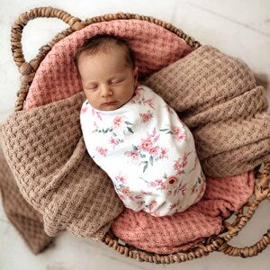 Camille Snuggle Swaddle & Topknot Set