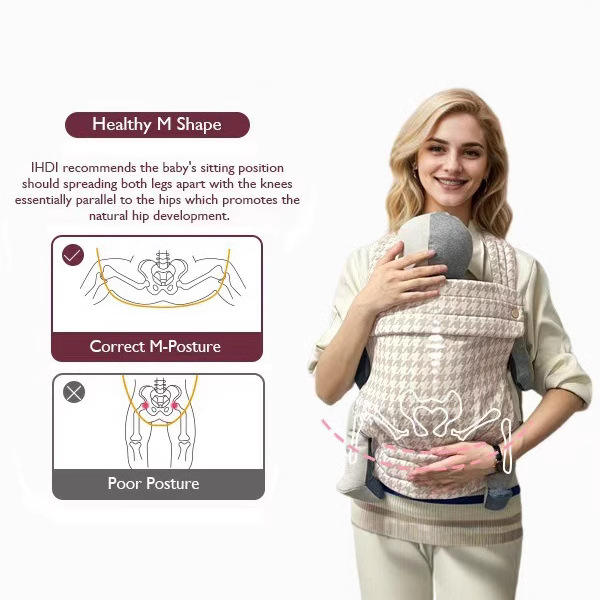 Heritage Baby Carrier – Taupe Houndstooth