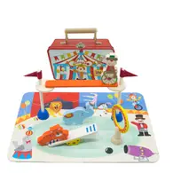 Circus Playset With Puzzle In Tin