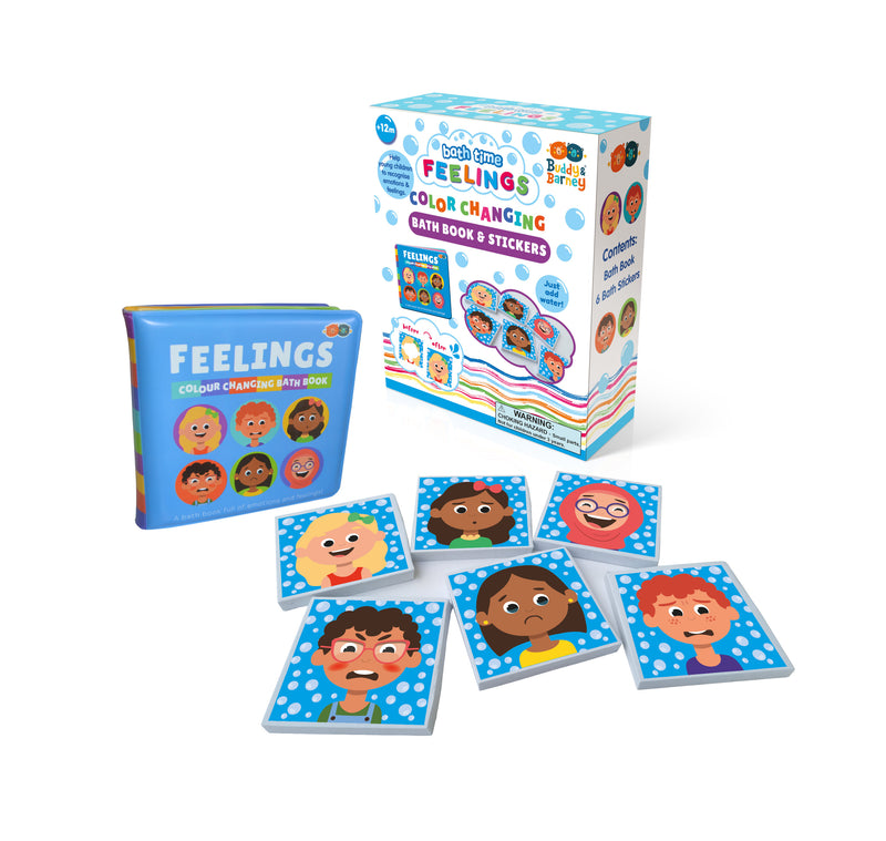 COLOUR CHANGE BATH BOOK & STICKERS - FEELINGS