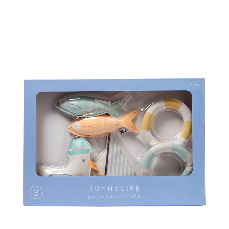 Dive Buddies Sammy the Seagull Multi Set of 6