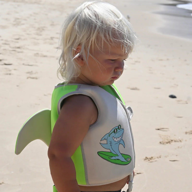 Kids Swim Vest Shred Shark