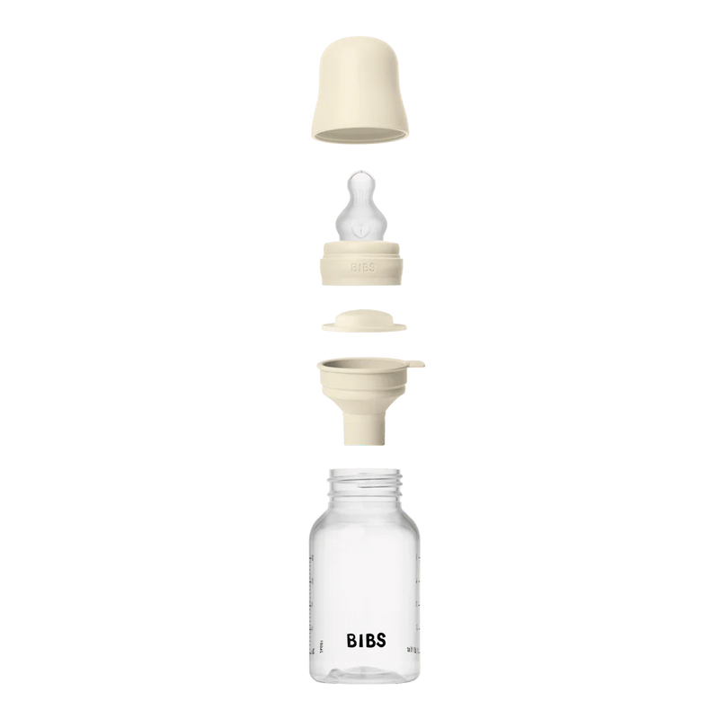 Baby Bottle Complete Set 150ml Silicone - Ivory