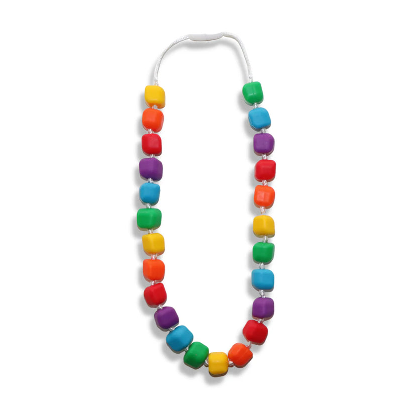 Princess and the Pea Sensory Chew Necklace / Rainbow
