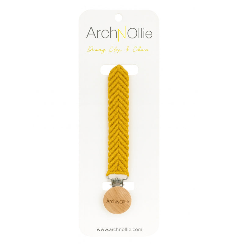 Herringbone Dummy Clip - Mustard