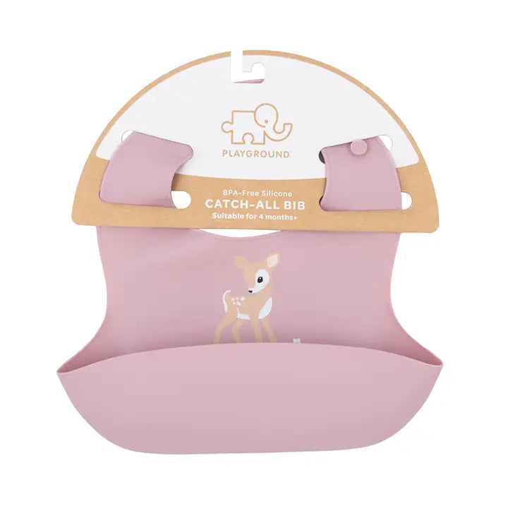 Silicone Bib - Fawn/Lilac