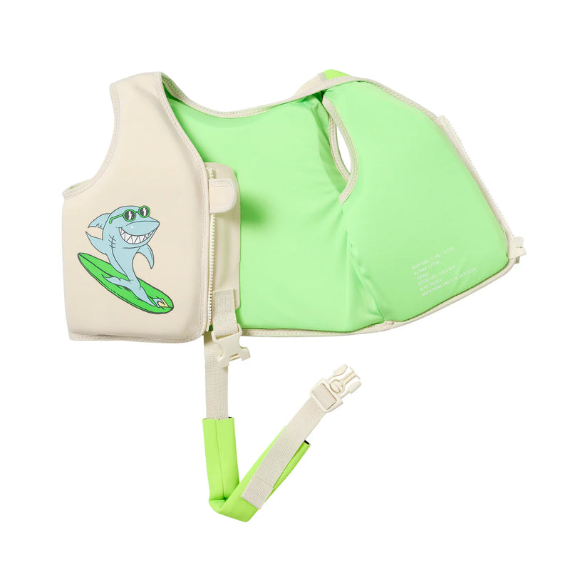 Kids Swim Vest Shred Shark
