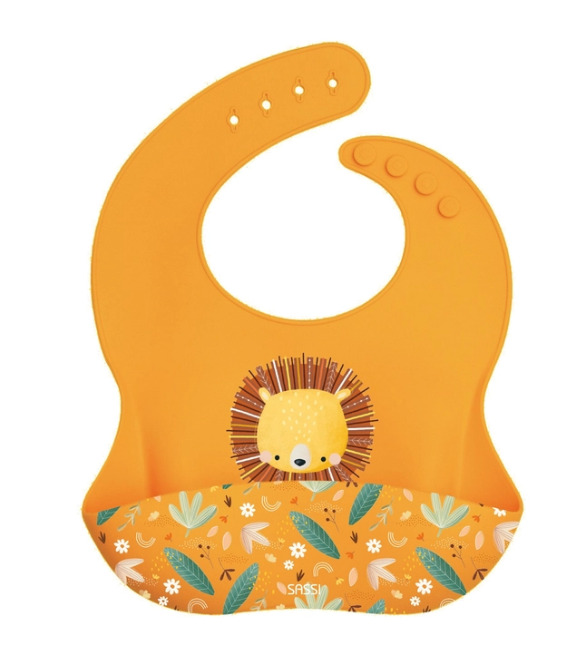 Sassi Silicone Bib - Chompy the Lion