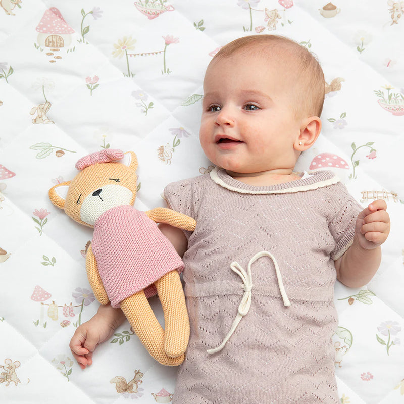 Organic Reversible Cot Comforter - Whimsical Wonderland