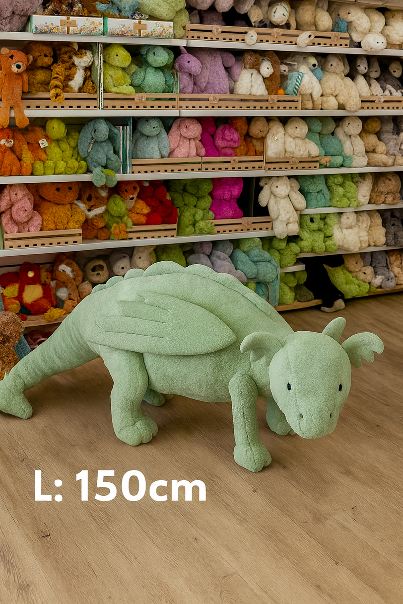 Syrax Dragon - Sage Green HUGE 150cm