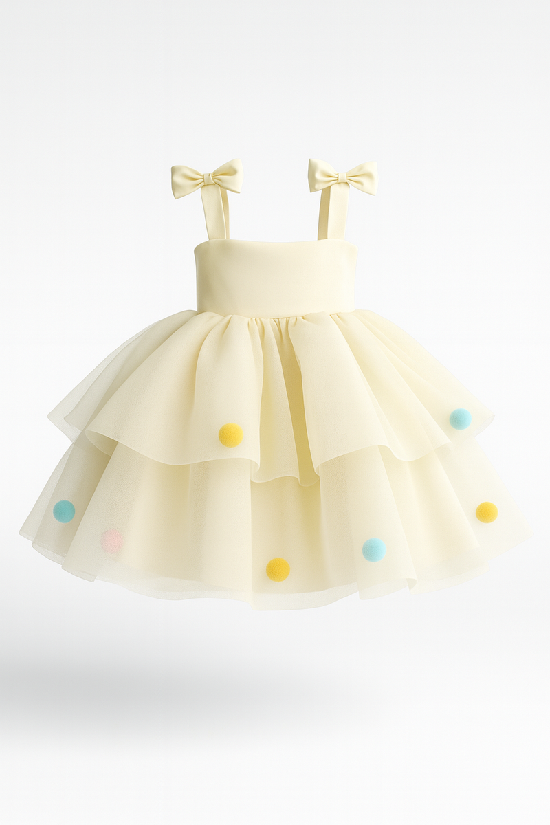 Pom Pom Ruffle - 2 Colours available