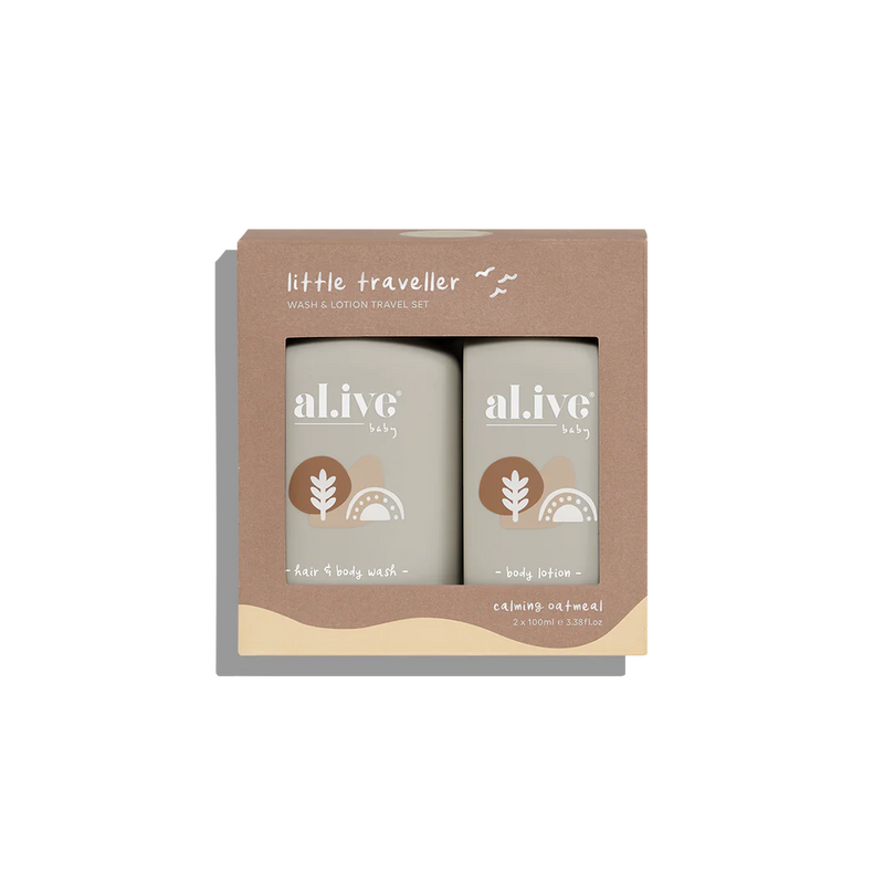 little traveller - wash & lotion travel set