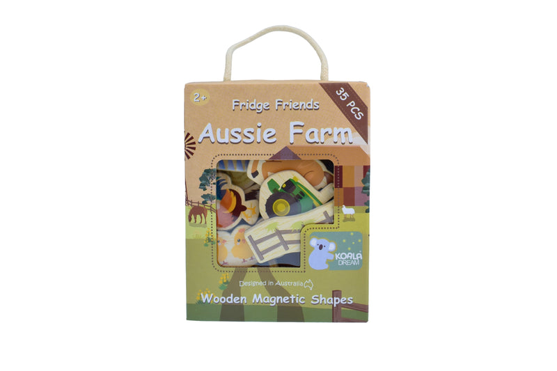 FRIDGE FRIENDS AUSSIE FARM MAGNETS 35PCS