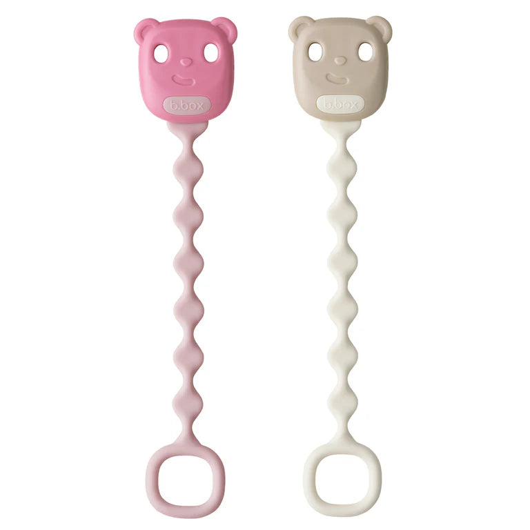 Soother Clips - blush + vanilla