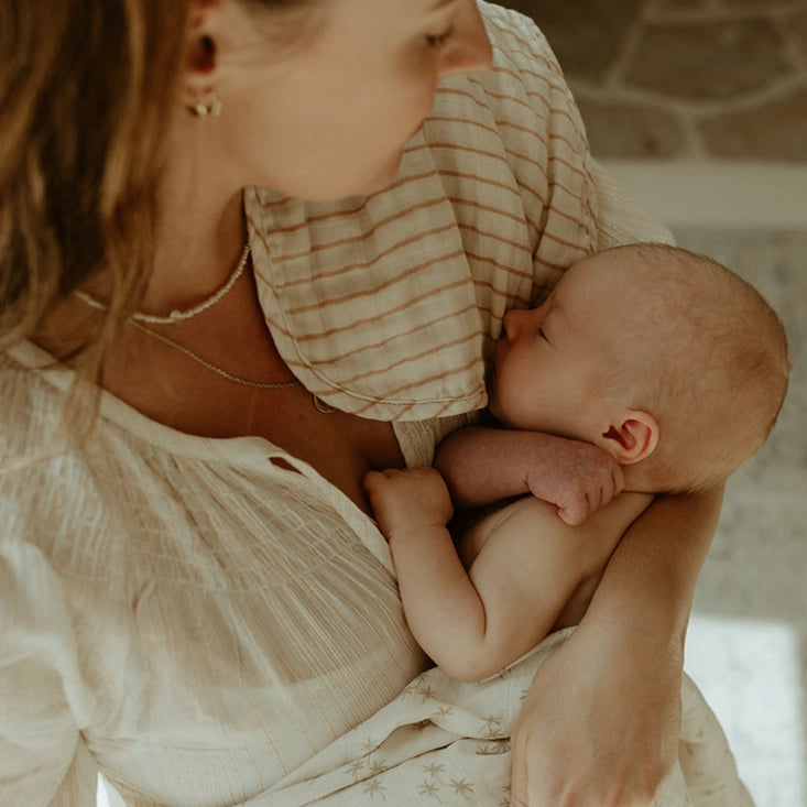 Willow / Herbal Burp Cloth Duo