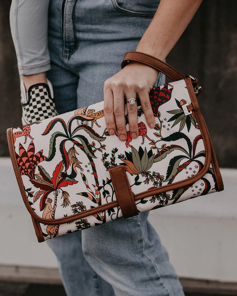 Change Mat Clutch - Jungle Cream/Tan