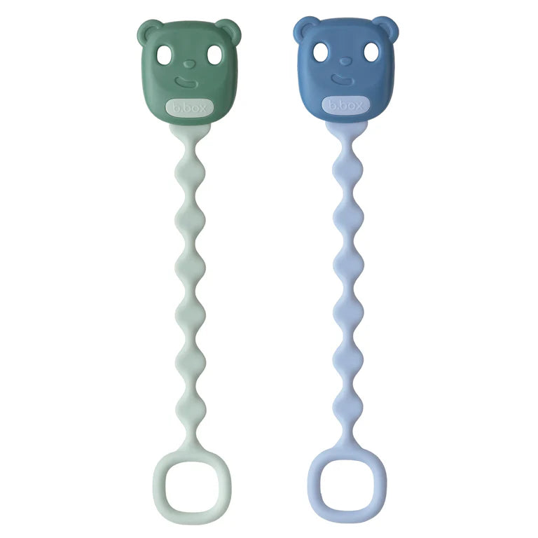 Soother Clips - sage + ocean