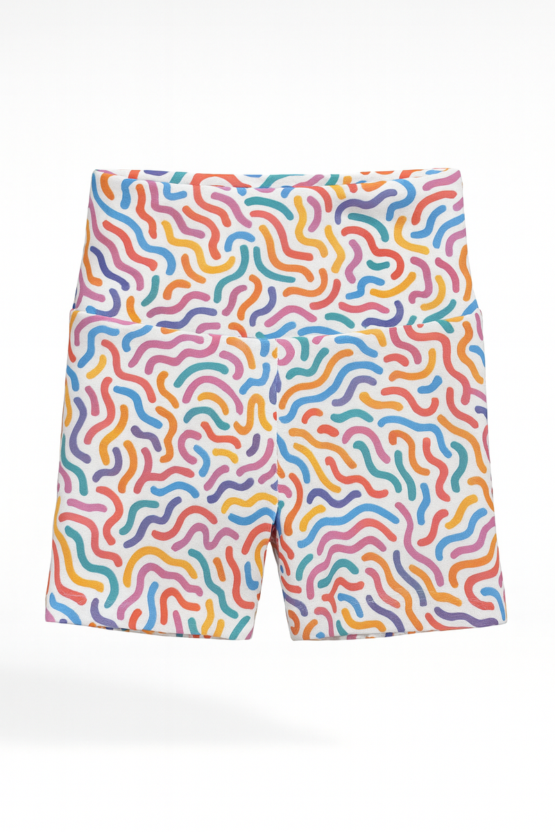 Mr. Squiggle Activewear Bike Shorts