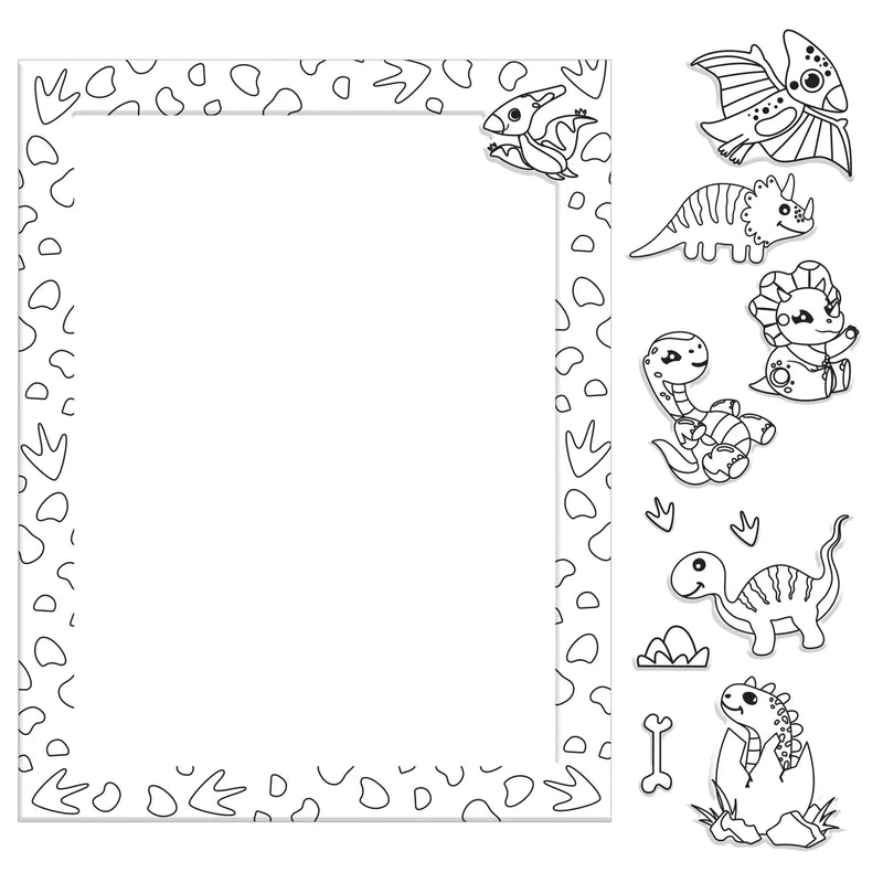 Dinosaurs Colour-Me Magnets