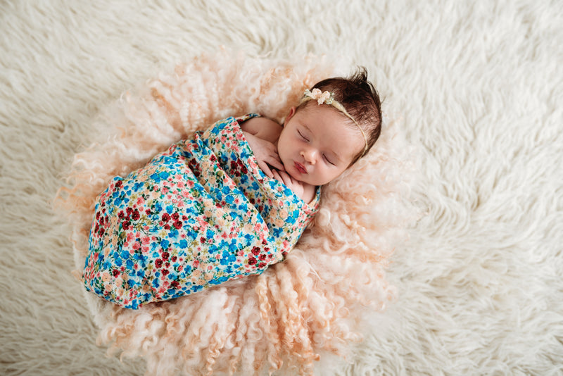Organic Cotton Bamboo Swaddle - Keely