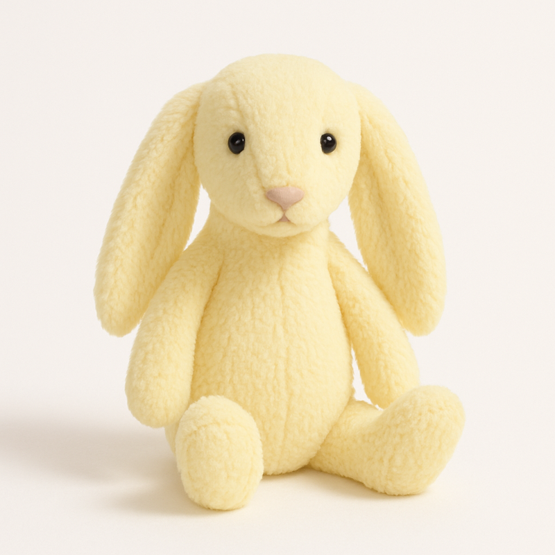 Plush Rabbit - Assorted Colours & Sizes 25cm Cream