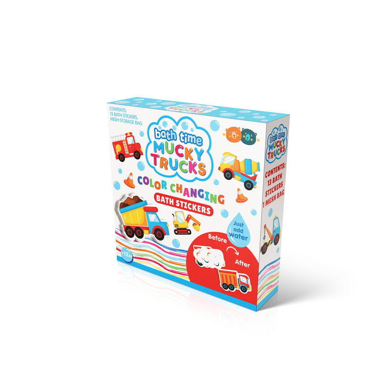 Colour Changing Bath Stickers - Mucky Truck