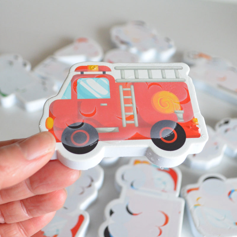 Colour Changing Bath Stickers - Mucky Truck