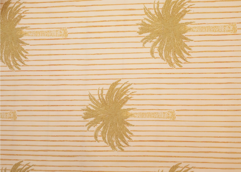 Stripe Palm Bassinet Sheet/Change Mat Cover