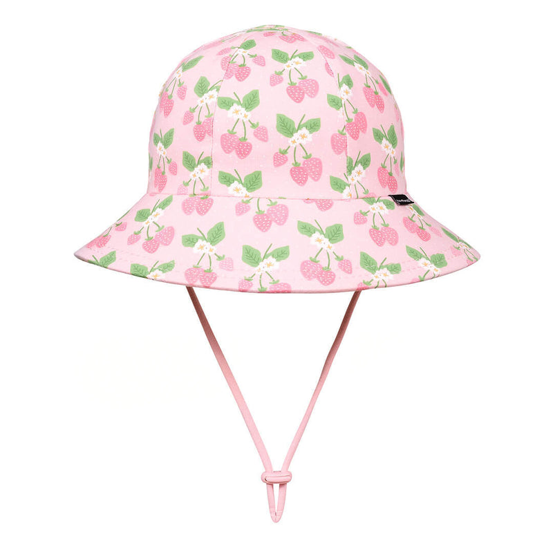 Ponytail Bucket Sun Hat- Strawberry