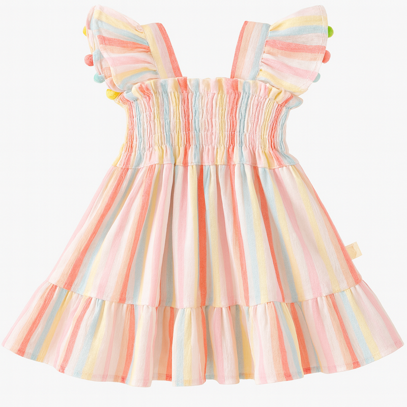 Stripe Flutter Dress