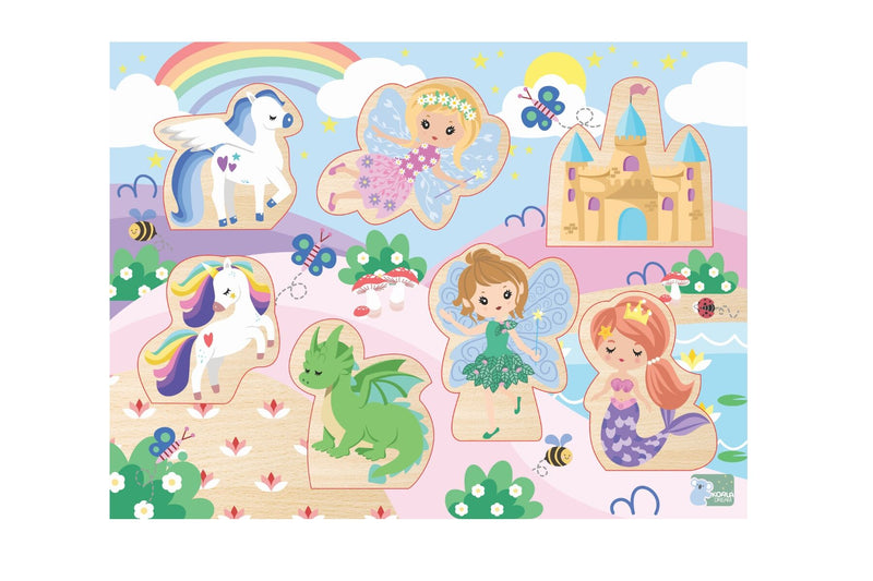 WOODEN CHUNKY PUZZLE FANTASY FAIRYTALE