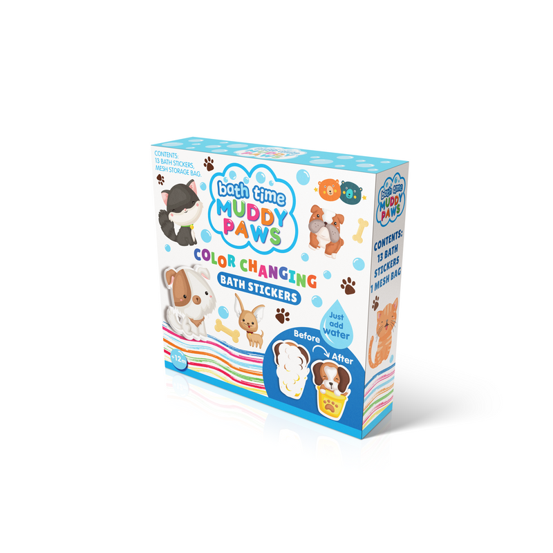 COLOUR CHANGING BATH STICKERS - MAGICAL CREATURES