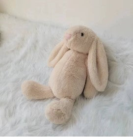 Plush Rabbit - Assorted Colours & Sizes 25cm Beige