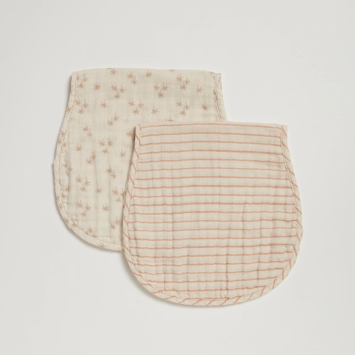 Willow / Herbal Burp Cloth Duo