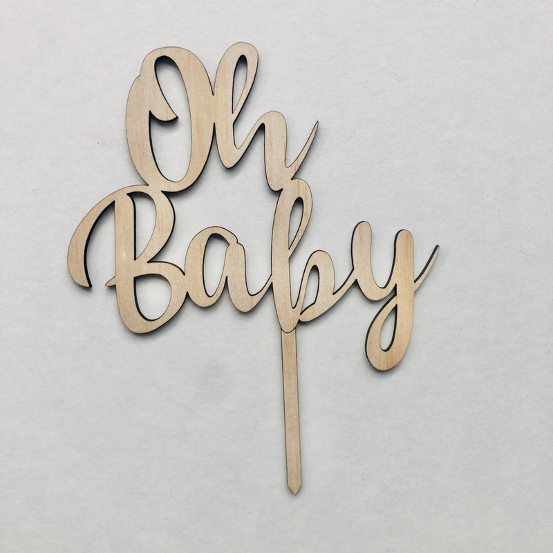 Oh Baby Cake Topper