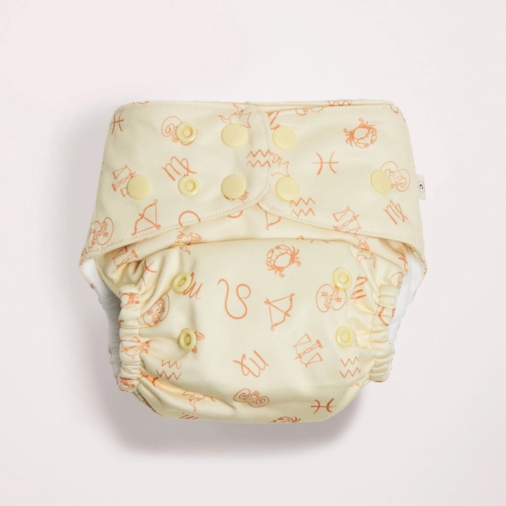 Zodiac 2.0 Modern Cloth Nappy - Ecru