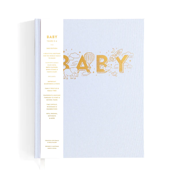 Baby Book Powder Blue