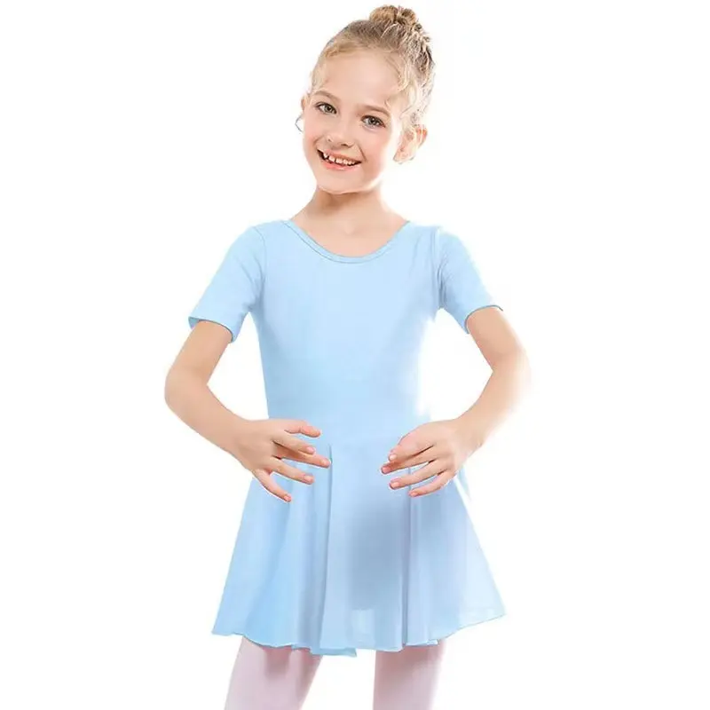 Twirl Leotard with Crossover Back and Chiffon Skirt