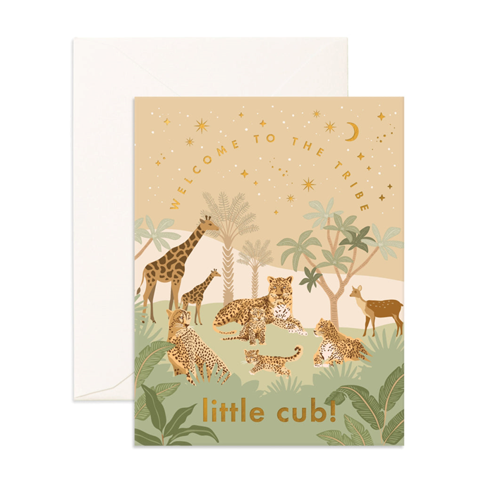Welcome Little Cub Greeting Card