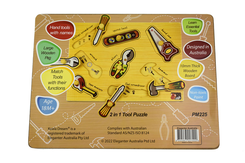 2 in 1 Tool Peg Puzzle